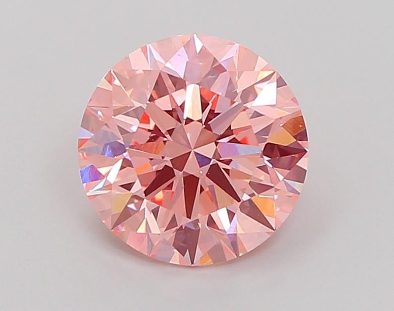 2.53 Ct. Fancy Vivid Pink Round Lab Grown Diamond