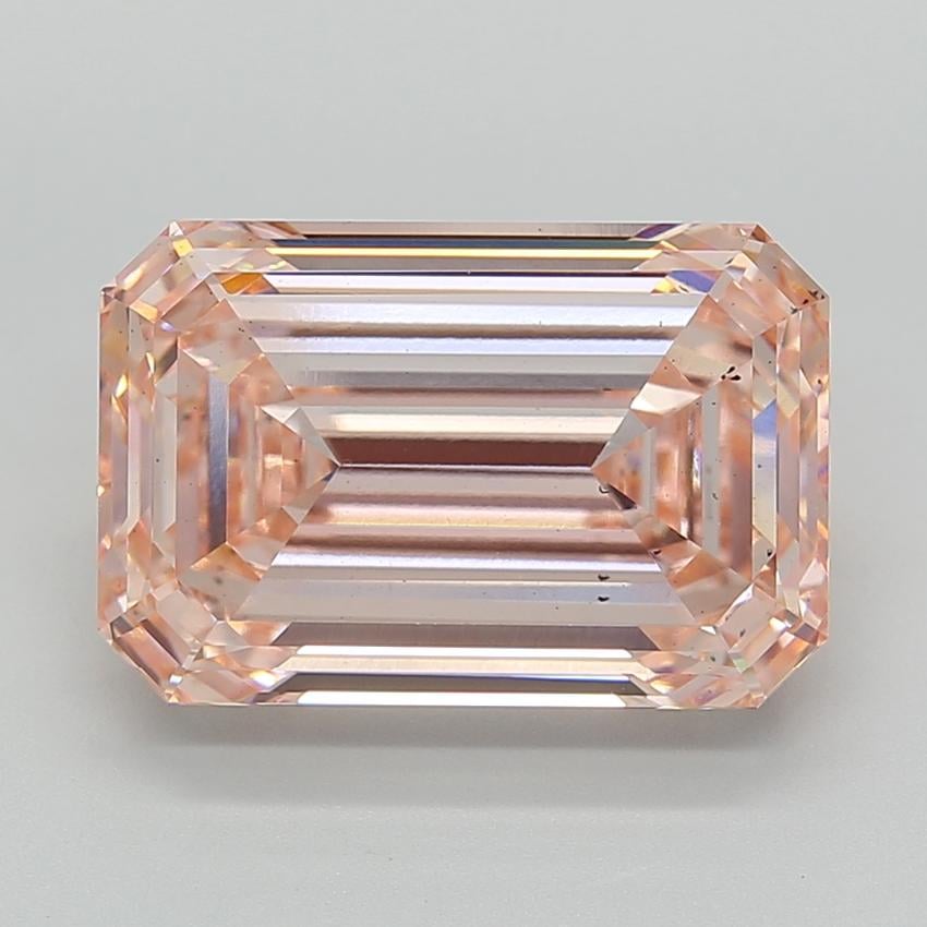 10.04 Ct. Fancy Intense  Pink Emerald Lab Grown Diamond