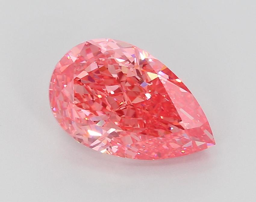 3.09 Ct. Fancy Vivid Pink Pear Lab Grown Diamond