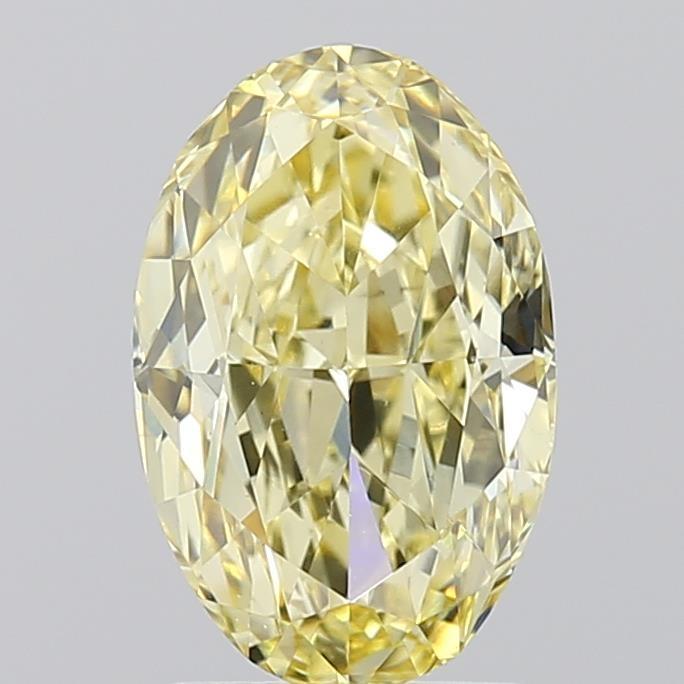 1.87 Ct. Fancy Intense Yellow Oval Lab Grown Diamond