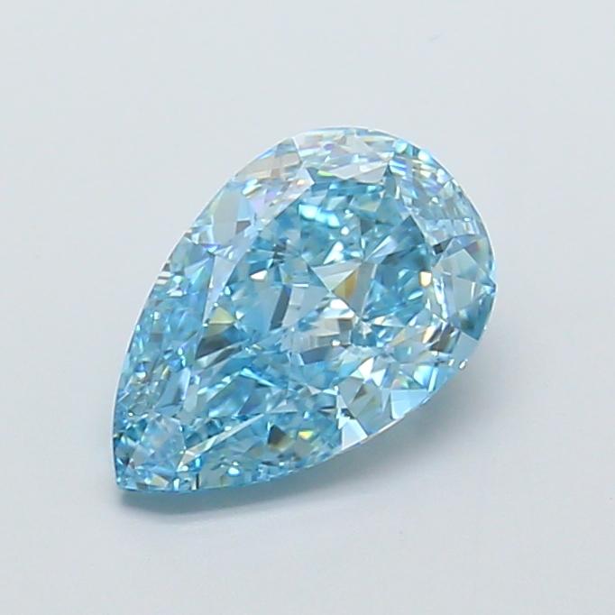 2.75 Ct. Fancy Vivid  Blue Pear Lab Grown Diamond