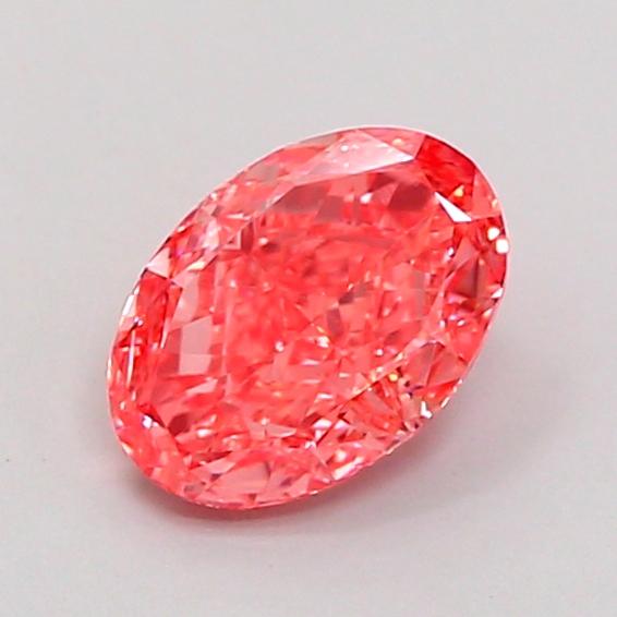 1.03 Ct. Fancy Vivid Pink Oval Lab Grown Diamond