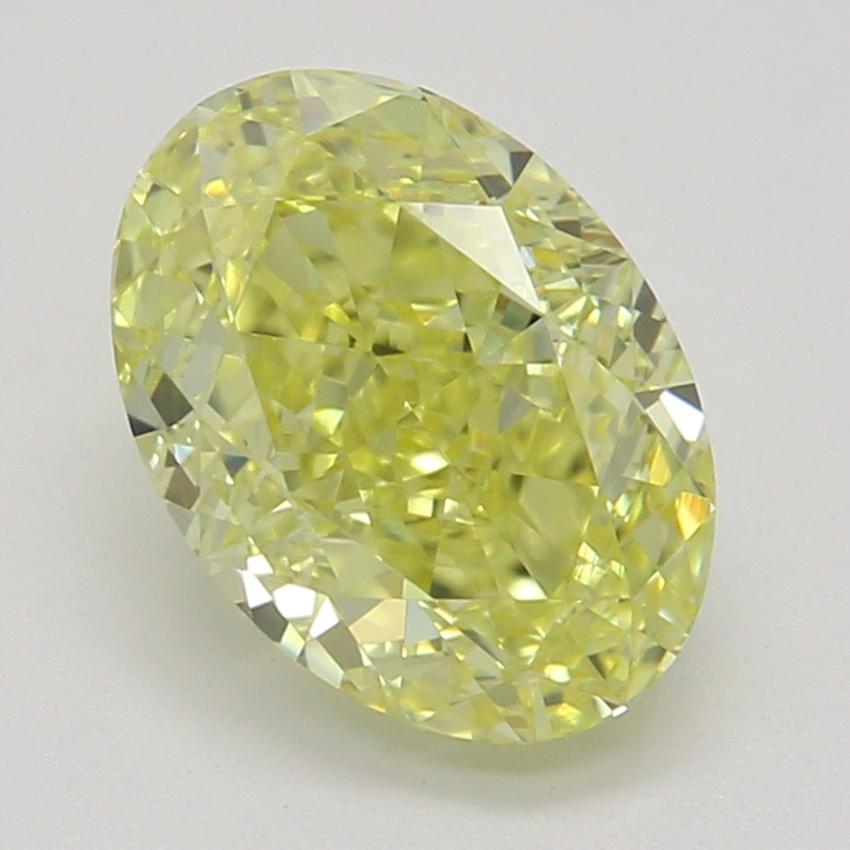 1.14 Ct. Fancy Intense Yellow Oval Diamond