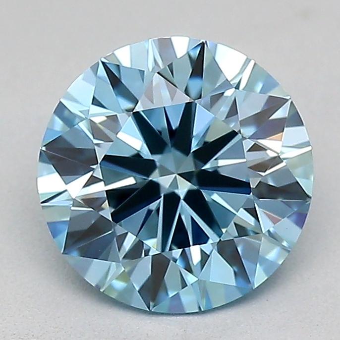 1.05 Ct. Fancy Vivid  Blue Round Lab Grown Diamond
