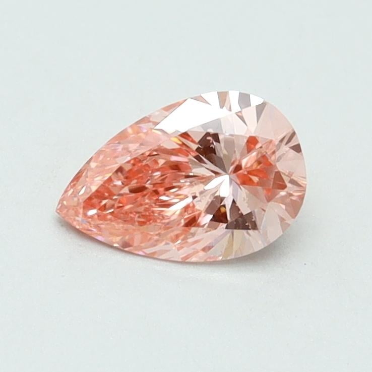0.51 Ct. Fancy Vivid Pink Pear Lab Grown Diamond