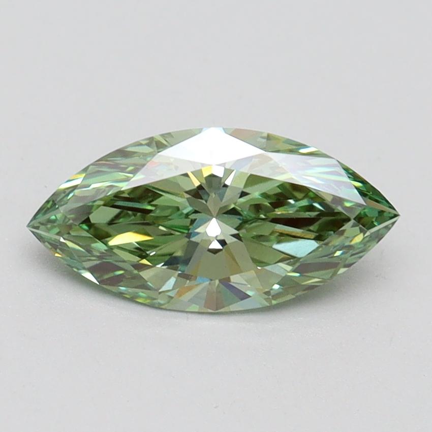 1.01 Ct. Fancy Vivid Green Marquise Lab Grown Diamond