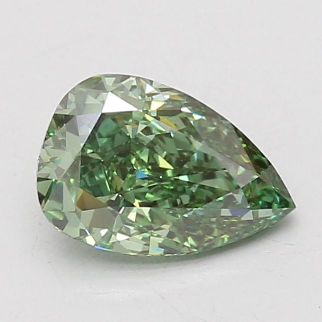 1.56 Ct. Fancy Vivid Green Pear Lab Grown Diamond