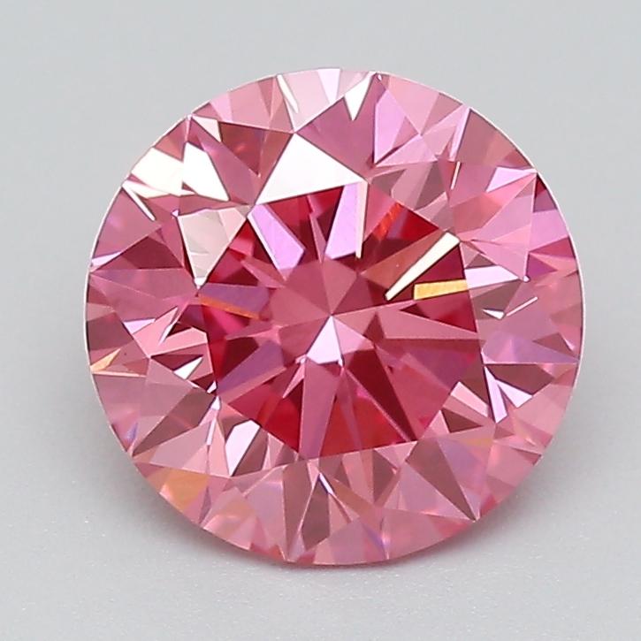 1.03 Ct. Fancy Vivid  Pink Round Lab Grown Diamond