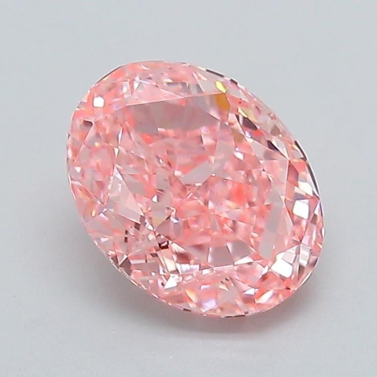 2.08 Ct. Fancy Pink Oval Lab Grown Diamond