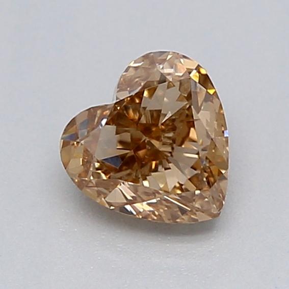 0.31 Ct. Light  Brown Heart Lab Grown Diamond