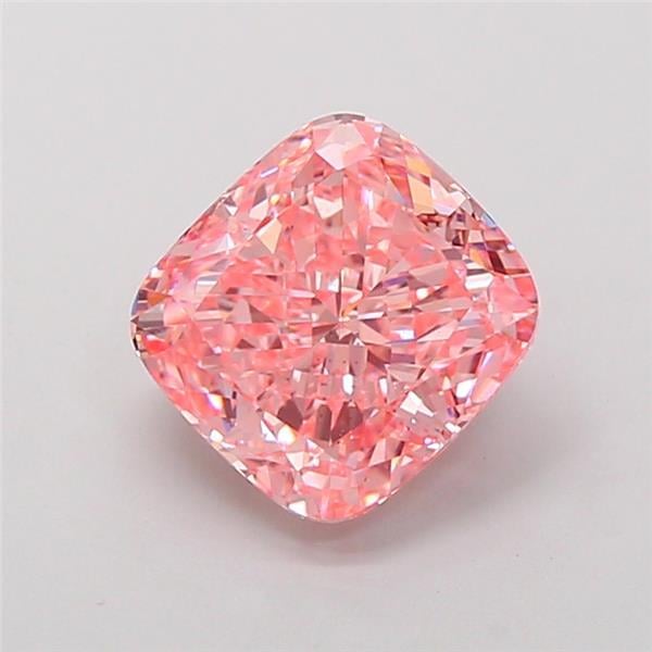 2.75 Ct. Fancy Vivid Pink Cushion Lab Grown Diamond