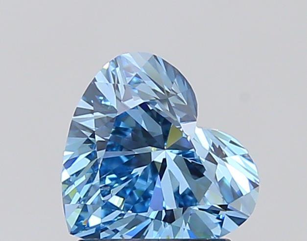 1.51 Ct. Fancy Vivid Blue Heart Lab Grown Diamond