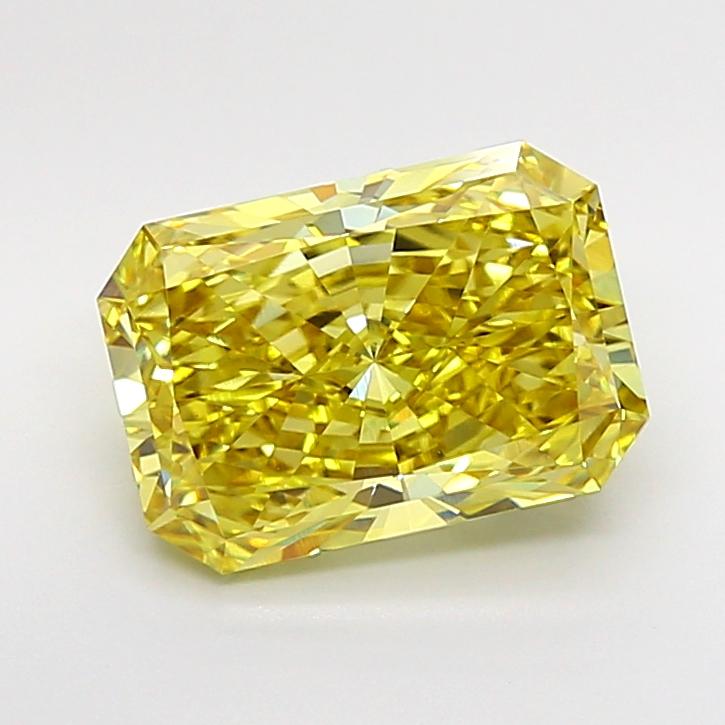 3.67 Ct. Fancy Intense  Yellow Radiant Lab Grown Diamond