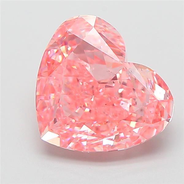 3.00 Ct. Fancy Vivid Pink Heart Lab Grown Diamond