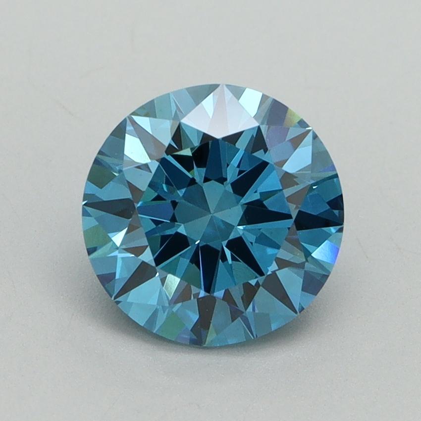 1.57 Ct. Fancy Vivid Blue Round Lab Grown Diamond