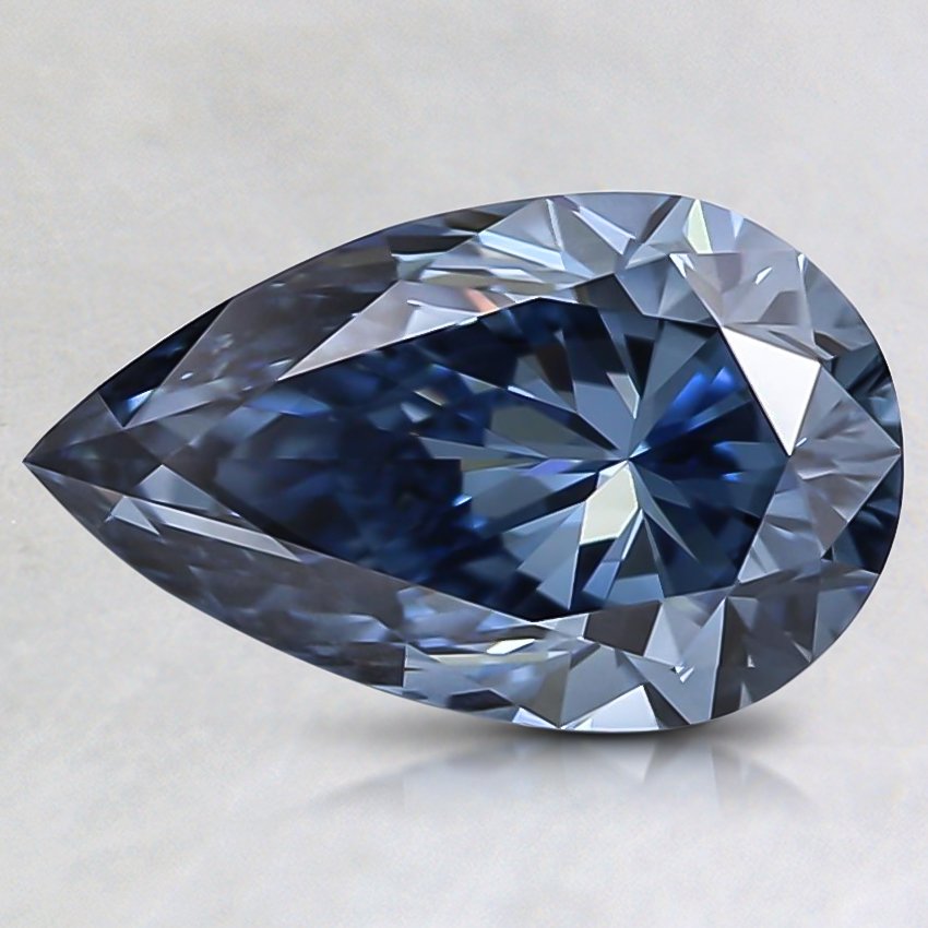 1.27 Ct. Fancy Vivid Blue Pear Lab Grown Diamond