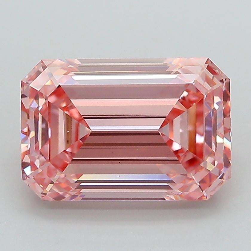 3.08 Ct. Fancy Intense Pink Emerald Lab Grown Diamond
