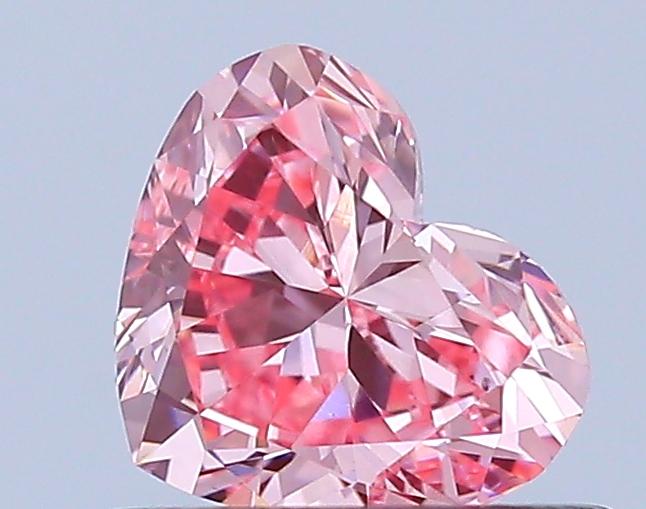 0.48 Ct. Fancy Vivid Pink Heart Lab Grown Diamond