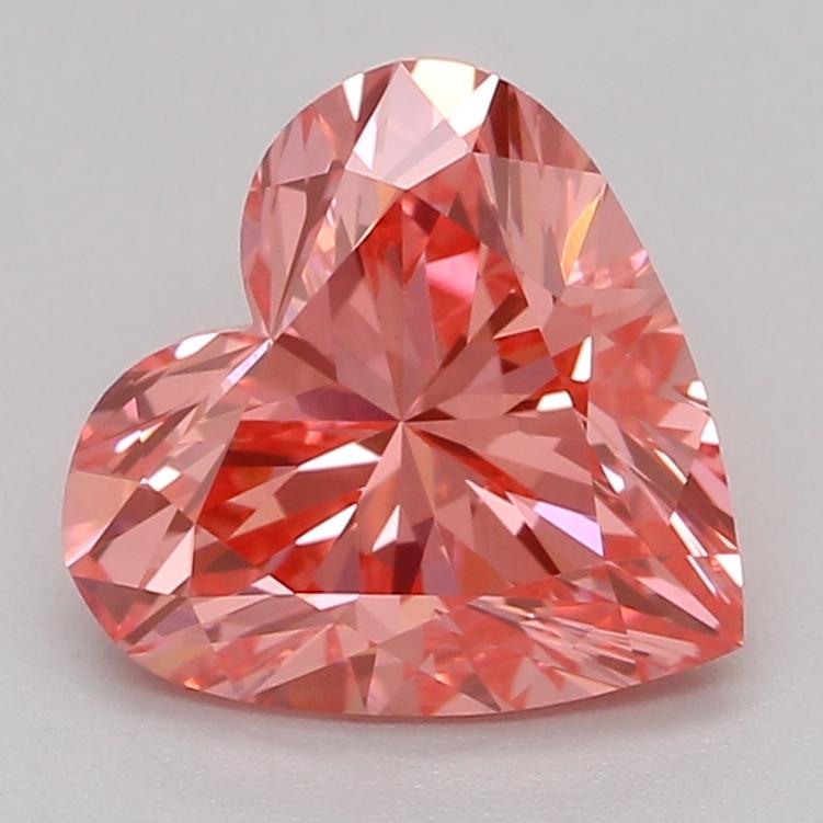 1.09 Ct. Fancy Vivid Pink Heart Lab Grown Diamond