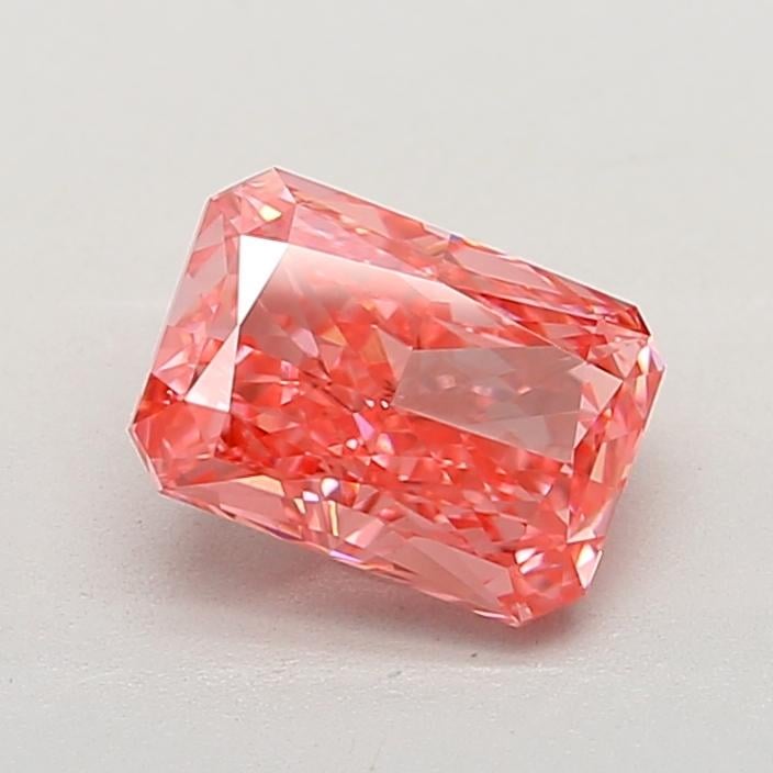 1.24 Ct. Fancy Vivid Pink Radiant Lab Grown Diamond