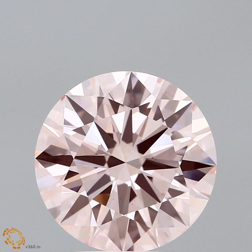 3.20 Ct. Fancy Intense Pink Round Lab Grown Diamond