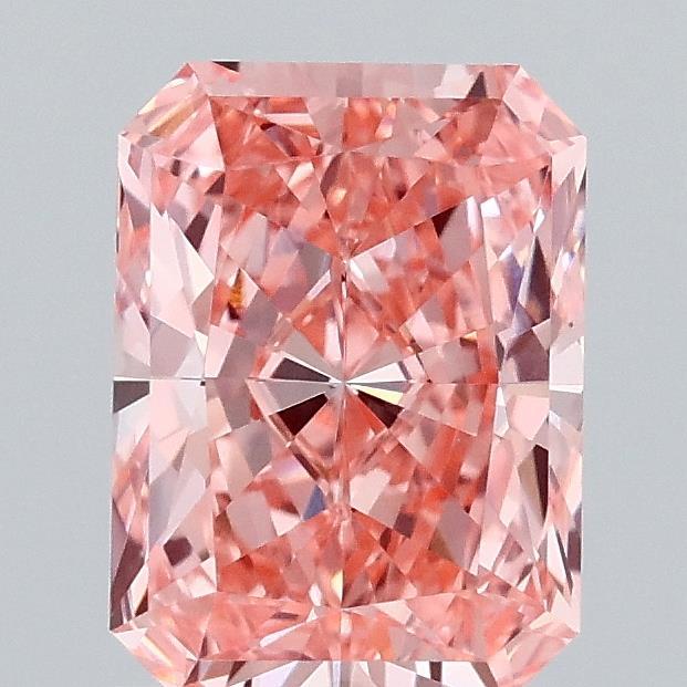 1.54 Ct. Fancy Vivid Pink Radiant Lab Grown Diamond