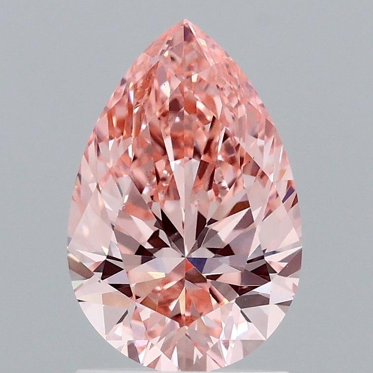 1.58 Ct. Fancy Vivid Pink Pear Lab Grown Diamond