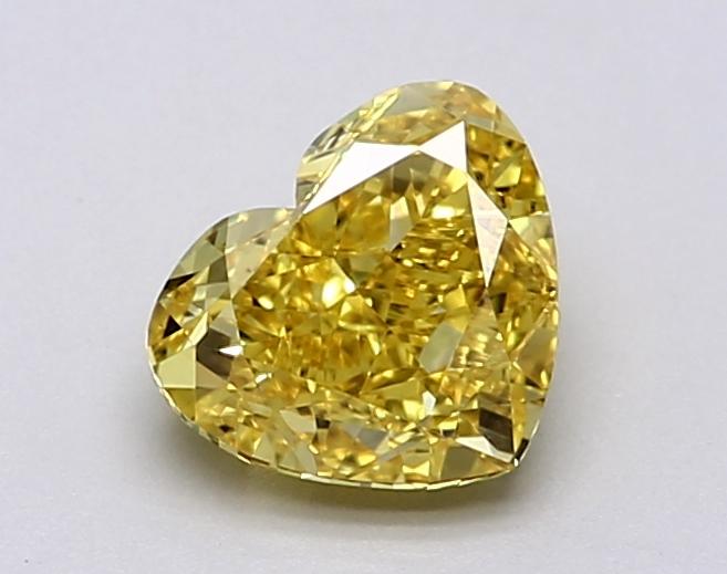 1.50 Ct. Fancy Vivid Yellow Heart Lab Grown Diamond