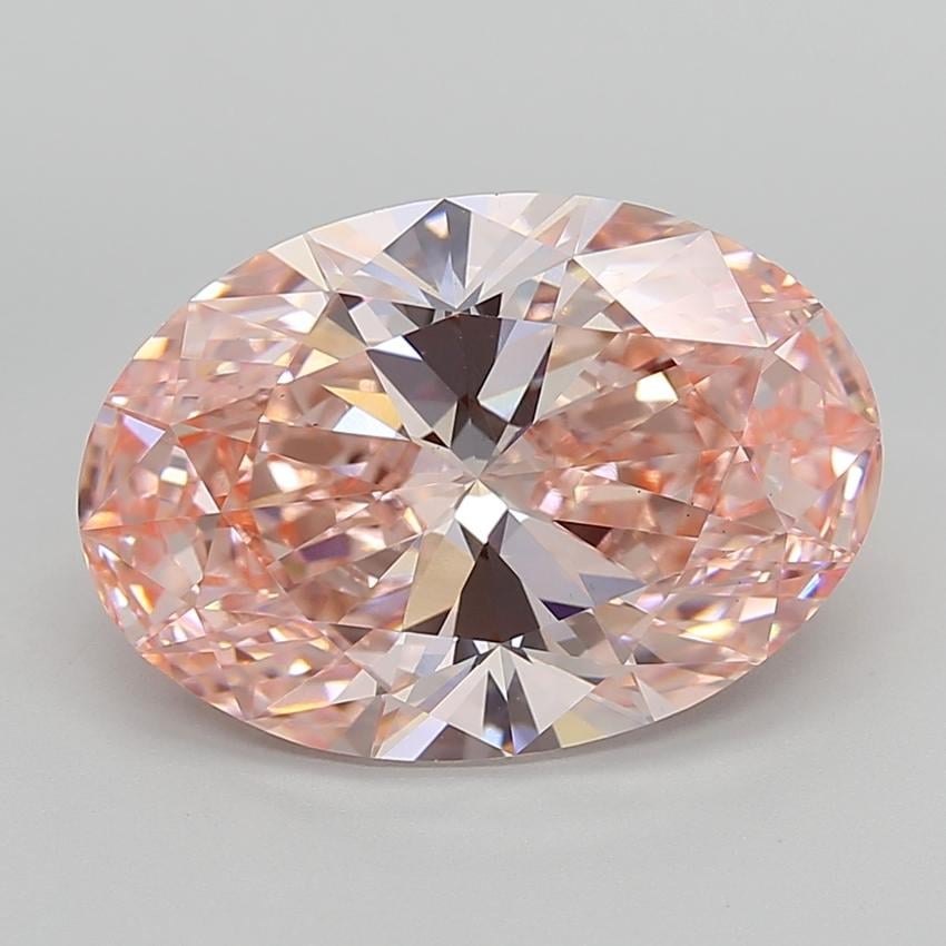 8.72 Ct. Fancy Vivid  Pink Oval Lab Grown Diamond