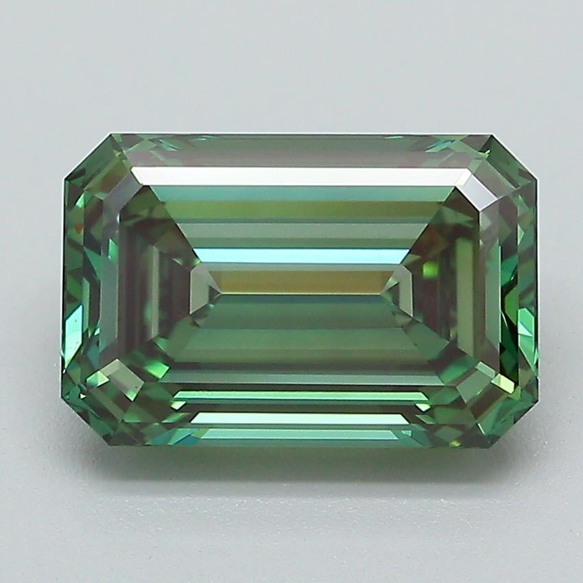 3.04 Ct. Fancy Vivid Green Emerald Lab Grown Diamond