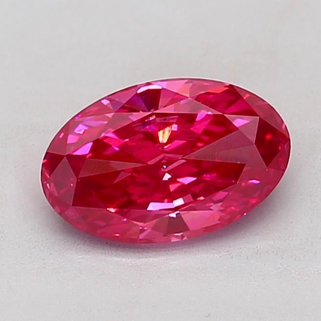 2.79 Ct. Fancy Vivid Pink Oval Lab Grown Diamond