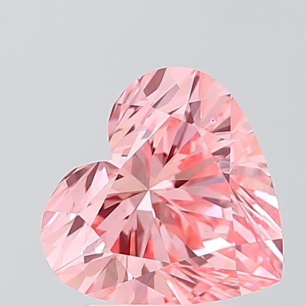2.21 Ct. Fancy Vivid Pink Heart Lab Grown Diamond