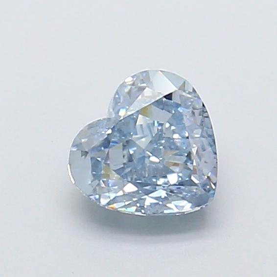 1.0 Ct. Fancy Intense  Blue Heart Lab Grown Diamond