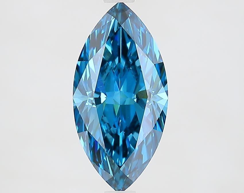 2.01 Ct. Fancy Vivid Blue Marquise Lab Grown Diamond