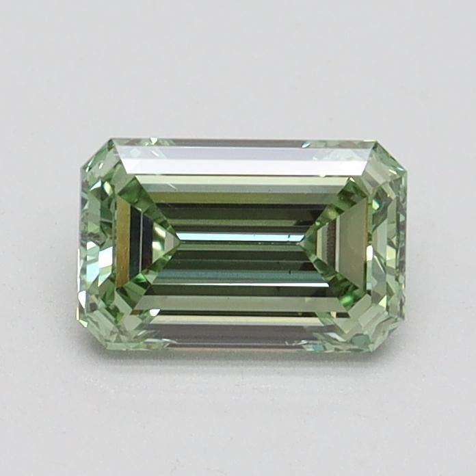 0.73 Ct. Fancy Intense Pacific Green Emerald Lab Grown Diamond