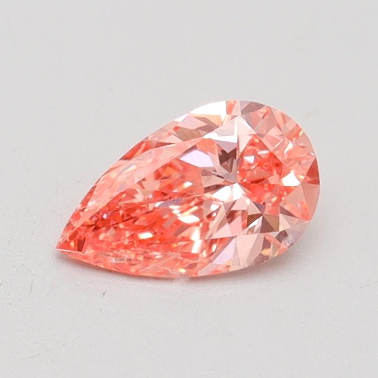 0.51 Ct. Fancy Vivid Pink Pear Lab Grown Diamond