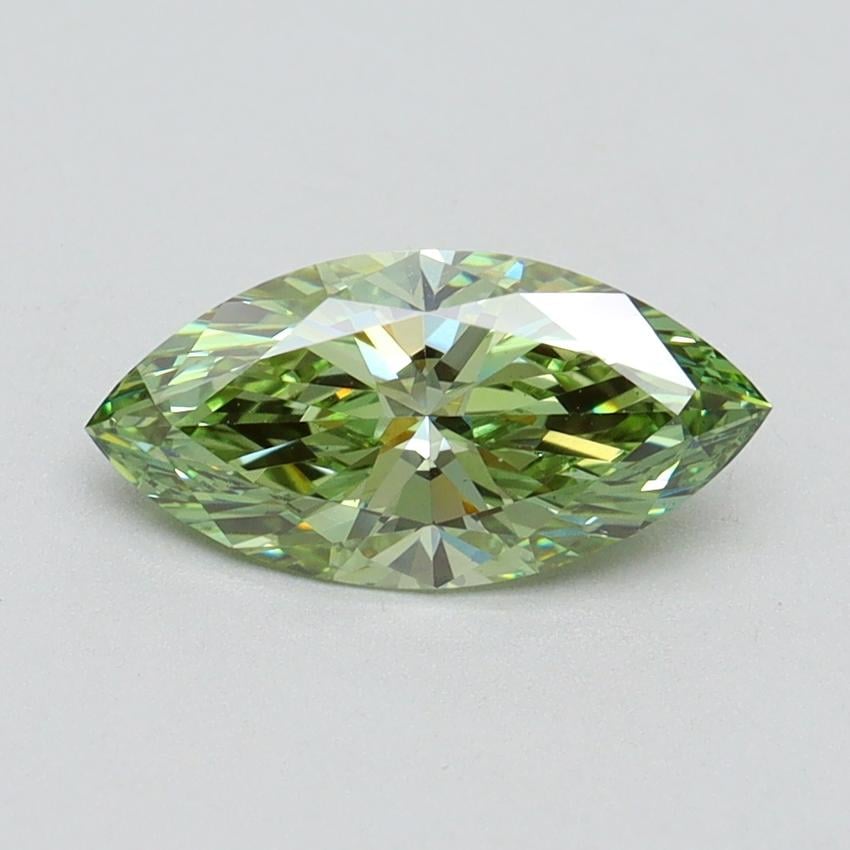 1.02 Ct. Fancy Vivid Green Marquise Lab Grown Diamond