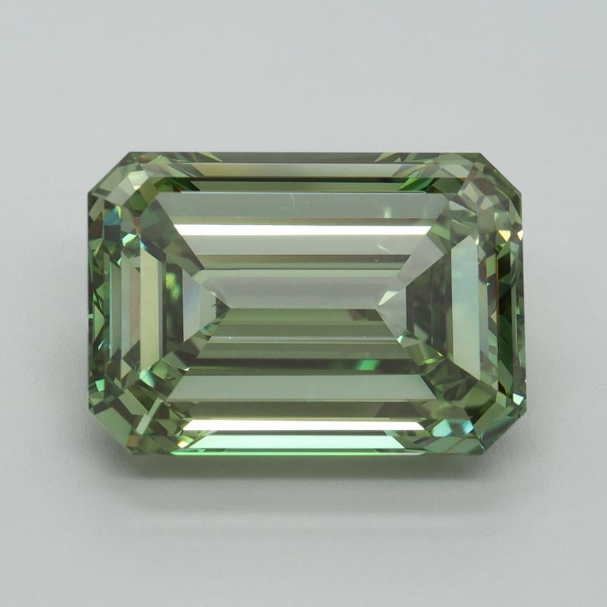 10.04 Ct. Fancy Vivid Green Emerald Lab Grown Diamond