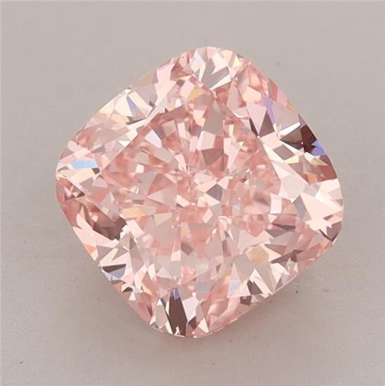 1.86 Ct. Fancy Vivid Pink Cushion Lab Grown Diamond
