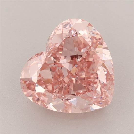 2.76 Ct. Fancy Vivid Pink Heart Lab Grown Diamond