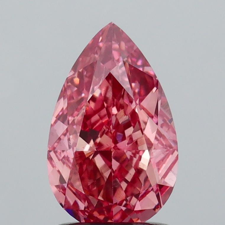 1.54 Ct. Fancy Vivid  Pink Pear Lab Grown Diamond