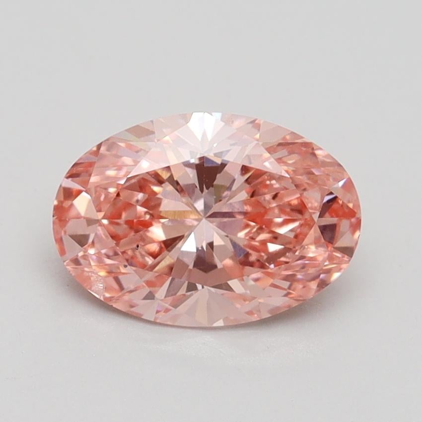 1.37 Ct. Fancy Vivid Pink Oval Lab Grown Diamond