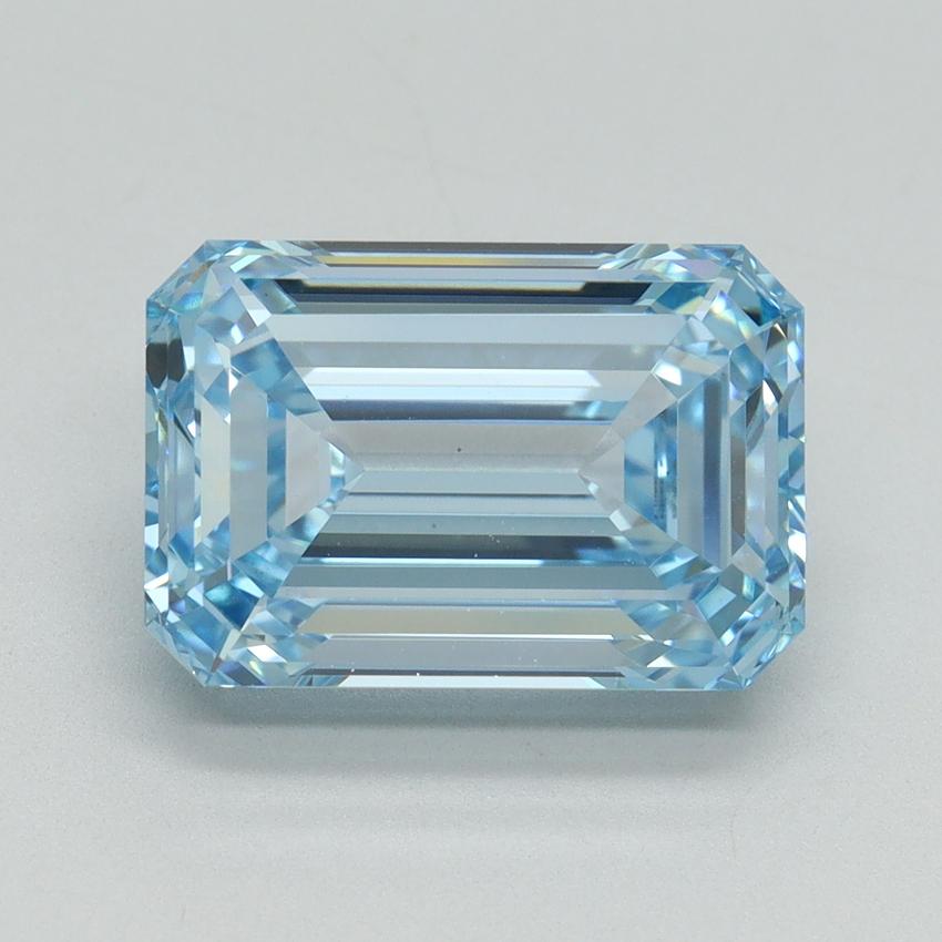 5.09 Ct. Fancy Intense Blue Emerald Lab Grown Diamond