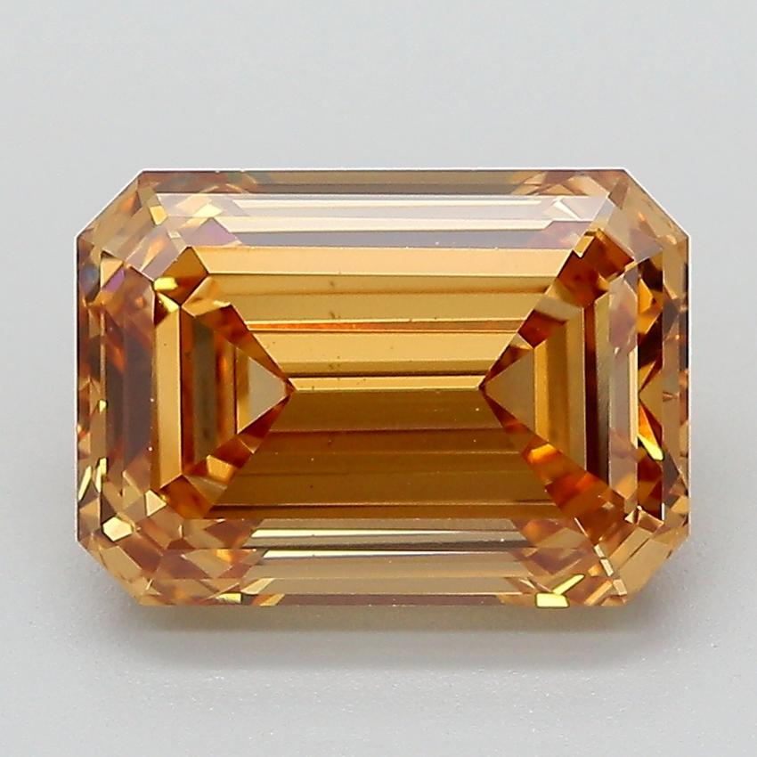 3.08 Ct. Fancy Light  Brown Emerald Lab Grown Diamond