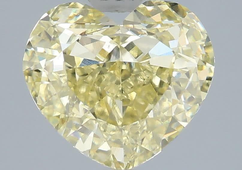 3.54 Ct. Fancy Yellow Heart Lab Grown Diamond