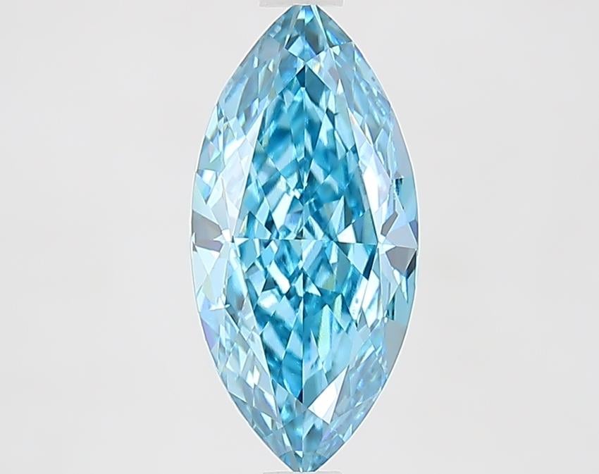 2.01 Ct. Fancy Vivid Blue Marquise Lab Grown Diamond