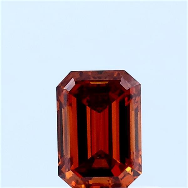 0.51 Ct. Fancy Vivid Orange Emerald Lab Grown Diamond