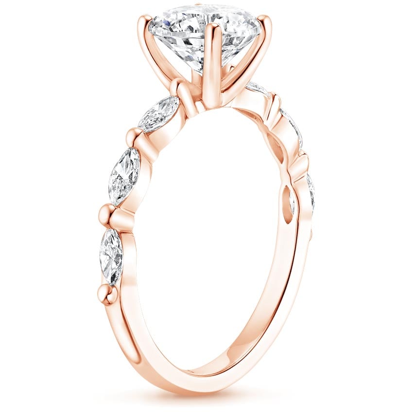 14K Rose Gold Joelle Diamond Ring (1/3 ct. tw.), large side view