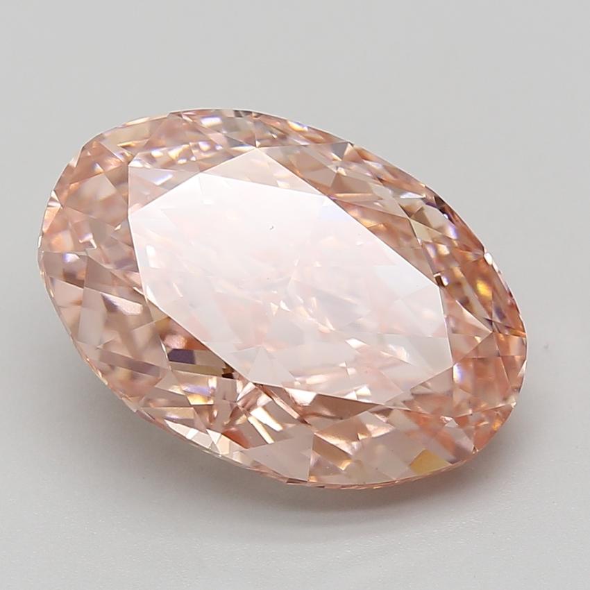 8.09 Ct. Fancy Vivid Pink Oval Lab Grown Diamond