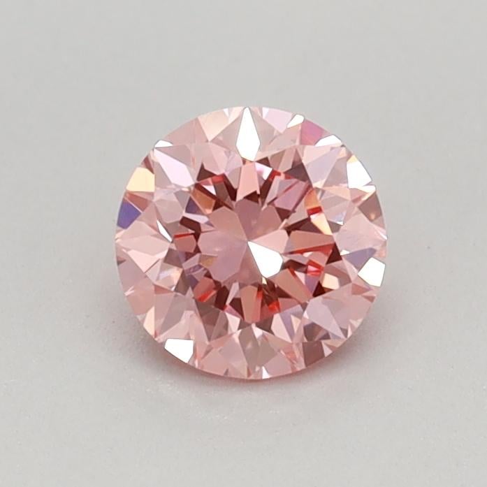 0.40 Ct. Fancy Vivid Pink Round Lab Grown Diamond